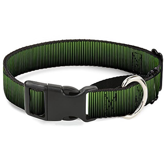 buckle-down vertical stripes transition black yellow martingale dog collar