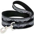 thumbnail image 1 of buckle-down "vivid santa monica pier skyline grays white" dog leash, 1 of 1