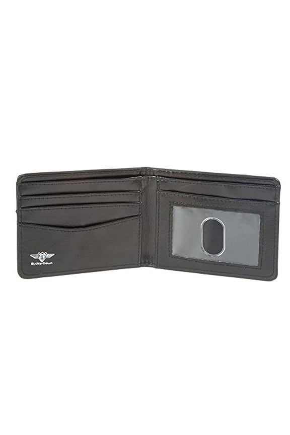 Wallet, Bifold, Graveyard Black Red, Vegan Leather