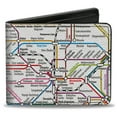 thumbnail image 1 of Buckle-Down Wallet, Bifold, Tokyo Subway, Vegan Leather, 1 of 1