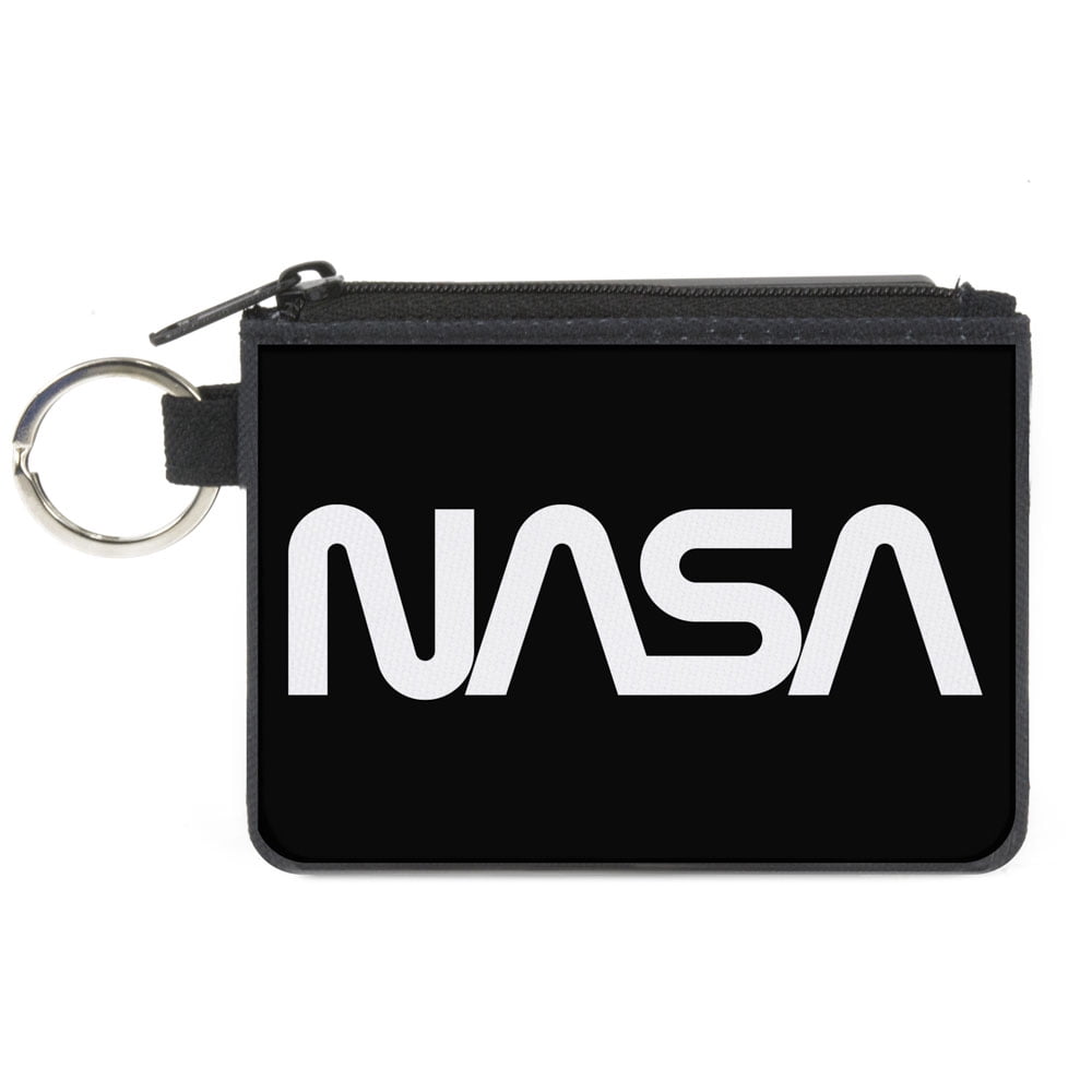 Buckle-Down Wallet, Coin Purse, NASA Text Black White, Canvas - Walmart.com