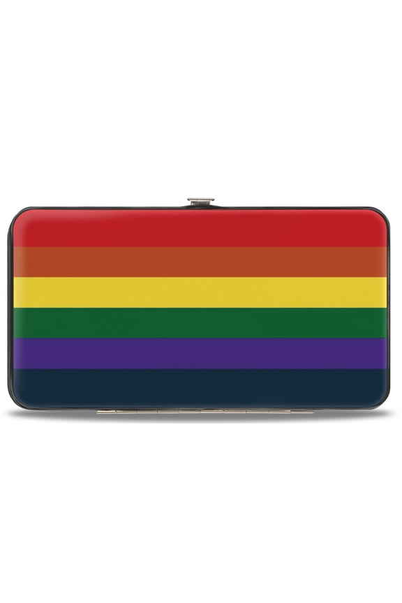 Wallet, Hinged, Rainbow, Vegan Leather