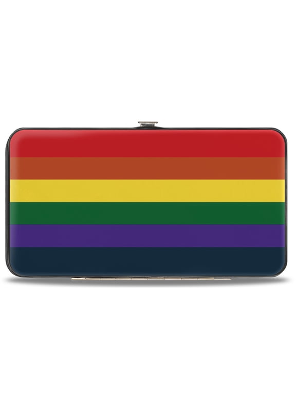 Wallet, Hinged, Rainbow, Vegan Leather