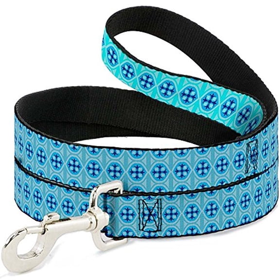 Buckle-Down "Wallpaper2 Baby Blue Blue" Dog Leash