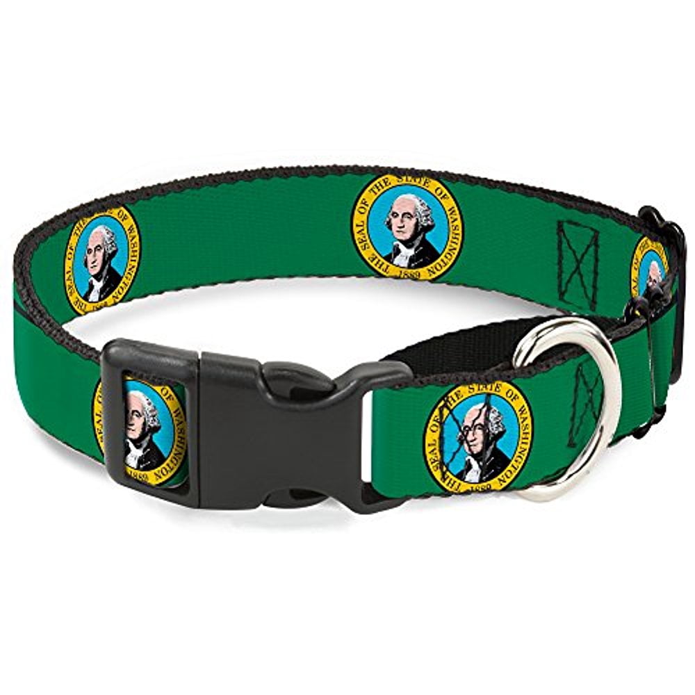 buckle-down washington flag martingale dog collar