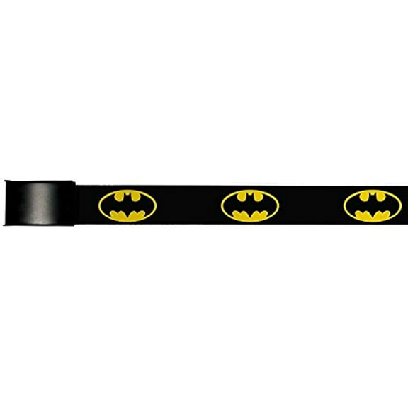 Buckle-Down Web Belt - Batman Shield Black Yellow