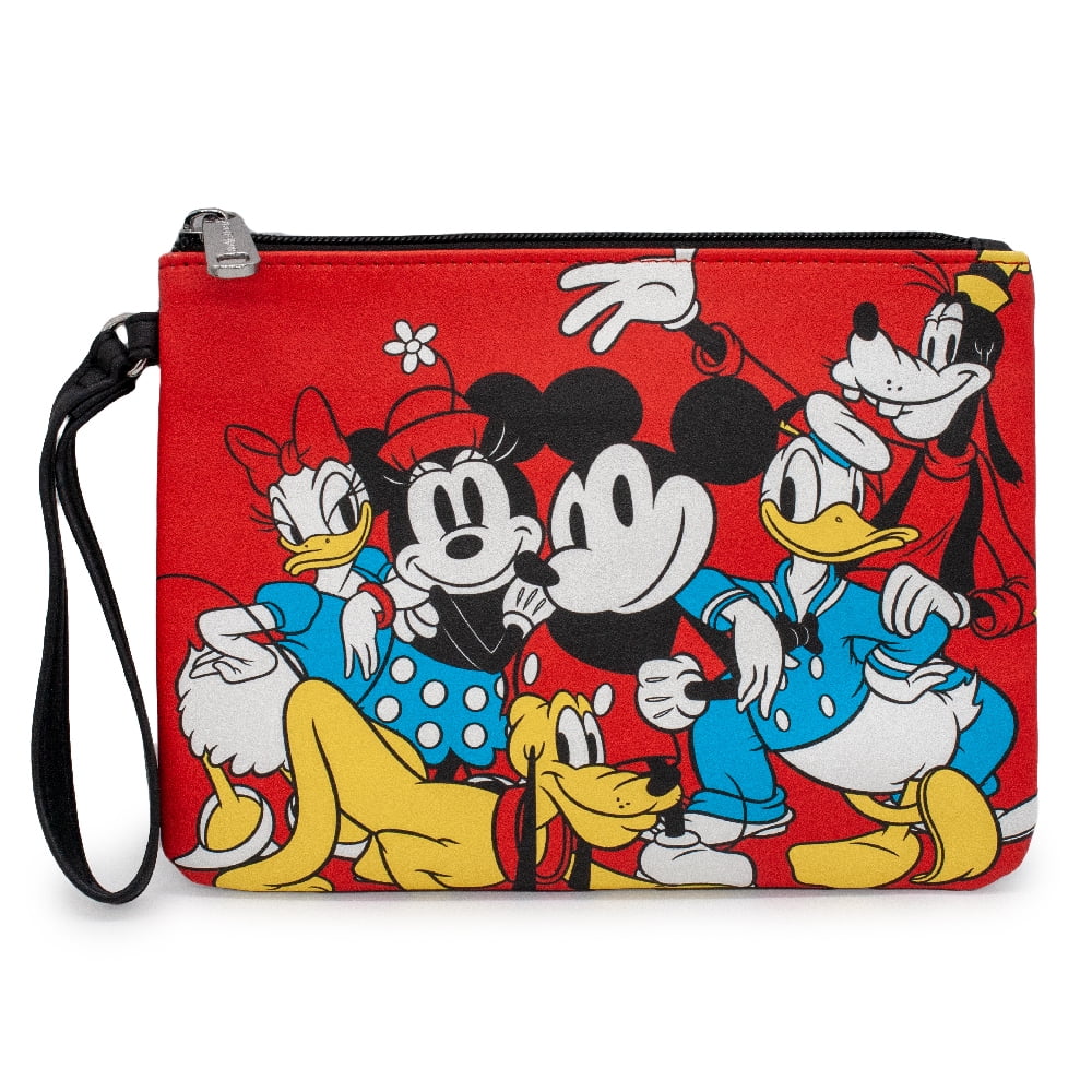 BuckleDown Women's Disney Wallet, Single Pocket Wristlet, Disney