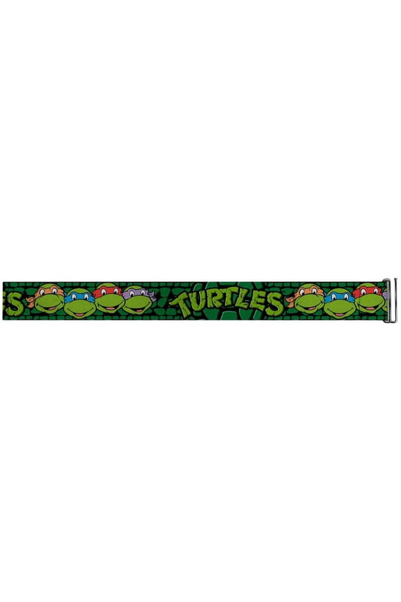 tmnt cartoon tv series turtle faces close-up logo cinch waist belts