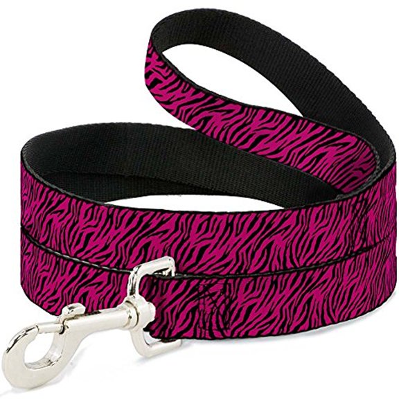 Buckle-Down "Zebra 2 Fuchsia Pink" Dog Leash