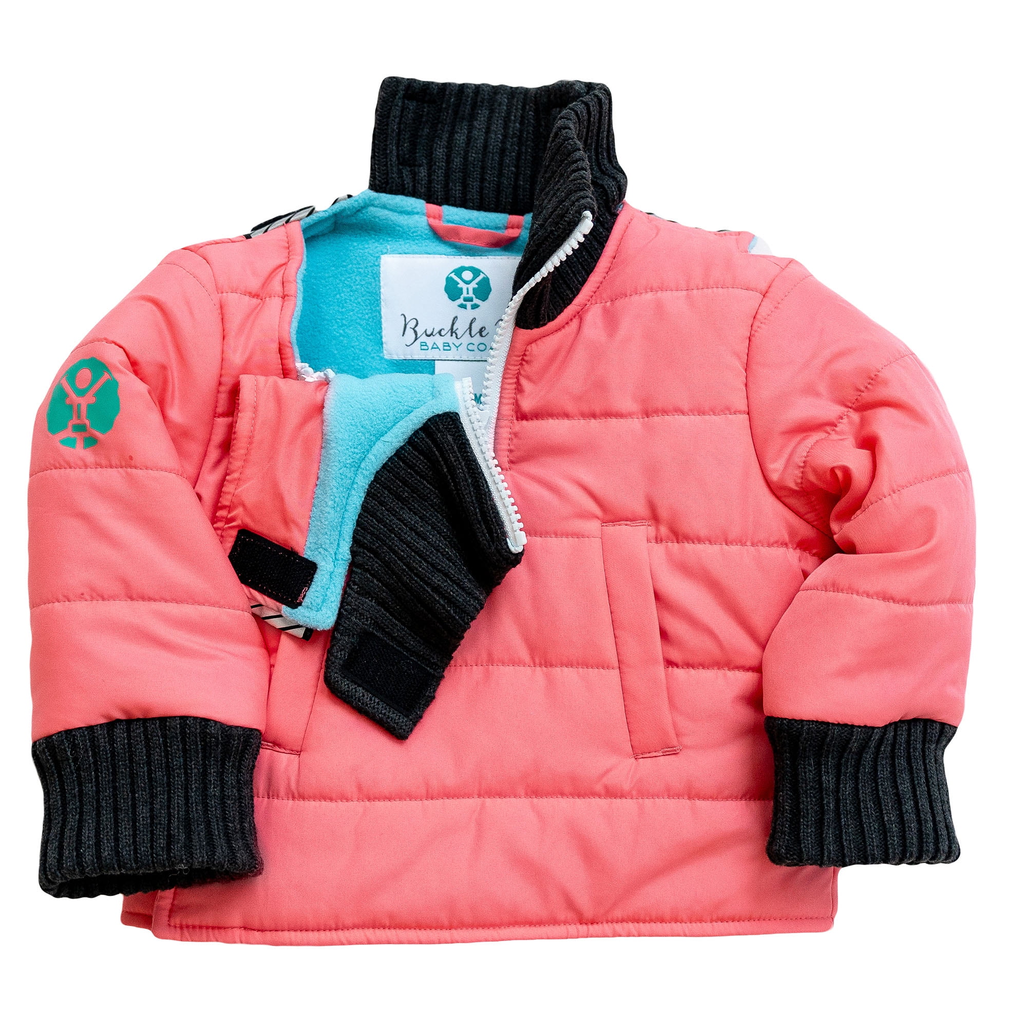 Buckle Me Baby Coat Safer Car Seat Coat Girls Winter Jacket for