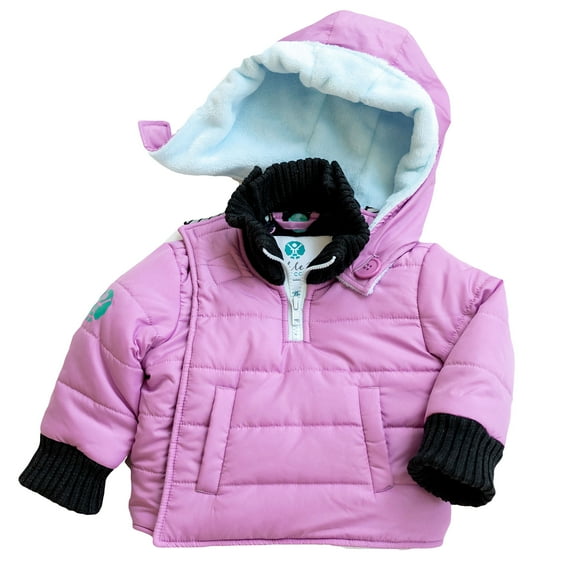 Buckle Me Baby Coat - Safer Car Seat Coat Girls Winter Jacket with Hood for Kids - Smartie Pink Collard Toastiest - Size 6 - As Seen On Shark Tank