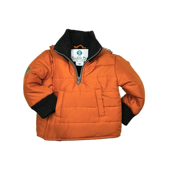 Buckle Me Baby Coat - Safer Car Seat Coat Unisex Winter Jacket - Oranginal Collard Toastier - Size 12 Months - As Seen On Shark Tank