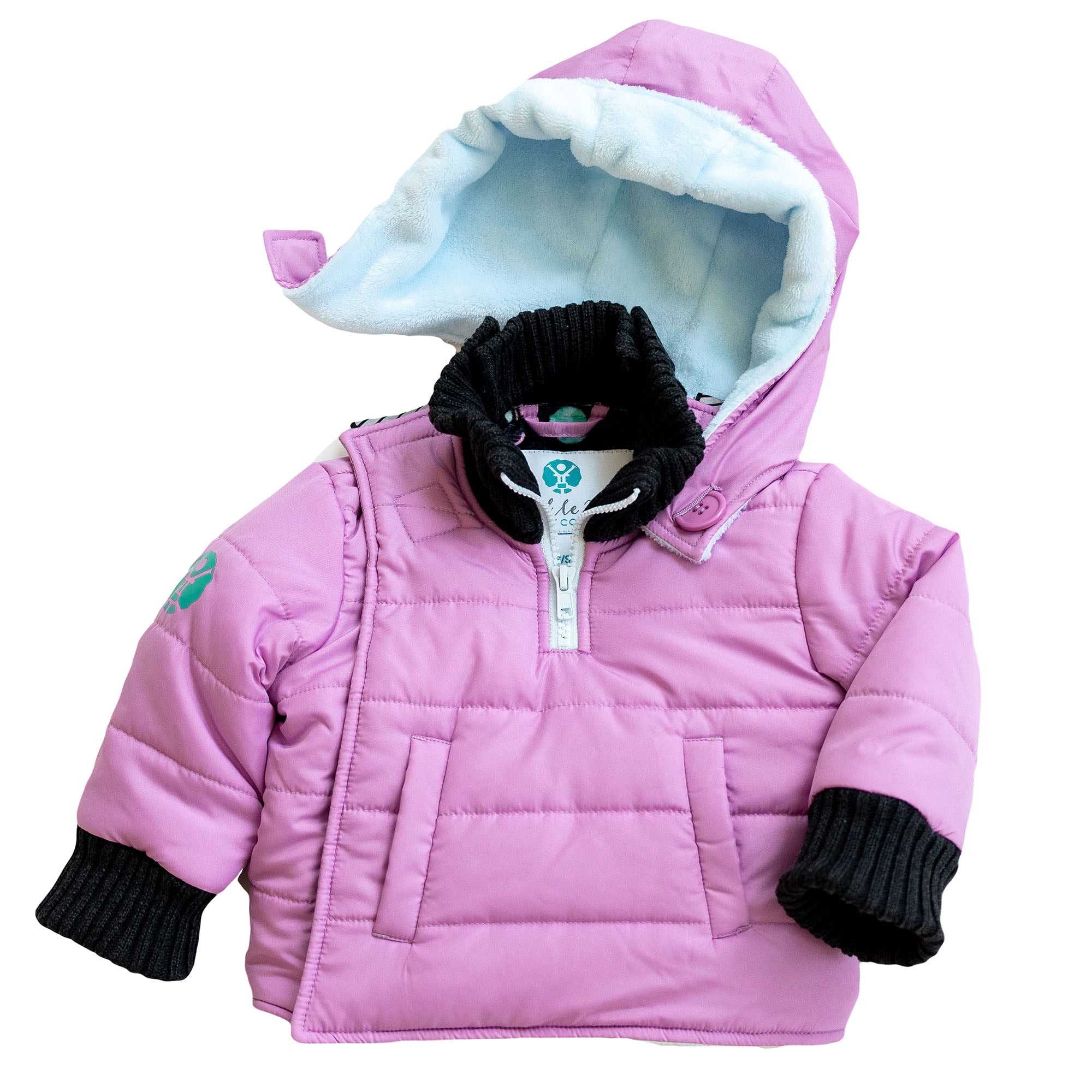Buckle Me Baby Coat Safer Car Seat Coat Girls Winter Jacket with Hood