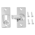thumbnail image 1 of Buckle Privacy Lock Window 4 Pcs Stainless Steel Door No Punching Locks 90 Degree Sliding, 1 of 6