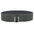 thumbnail image 1 of Buckle Stretch Dress Belt Lady Elastic Waist Wide Belts Women Wide Fashion Belt Leather Real Condole Belt Spotting Belt Epoch Belt Wide Dark Belt Mans Leather Men Big And Tall Belt 3d Belts for Men 50, 1 of 1