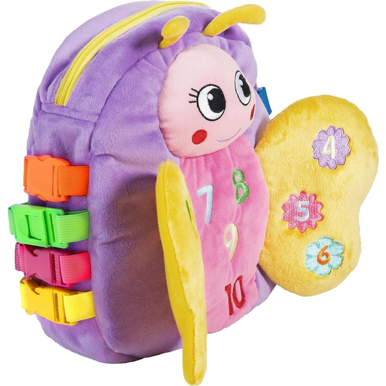 Buckle Toy Blossom Butterfly Activity Backpack