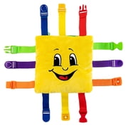Buckle Toy Bongo Square - Toddler Learning Toy, Sensory Fine Motor Activity, Travel Toy