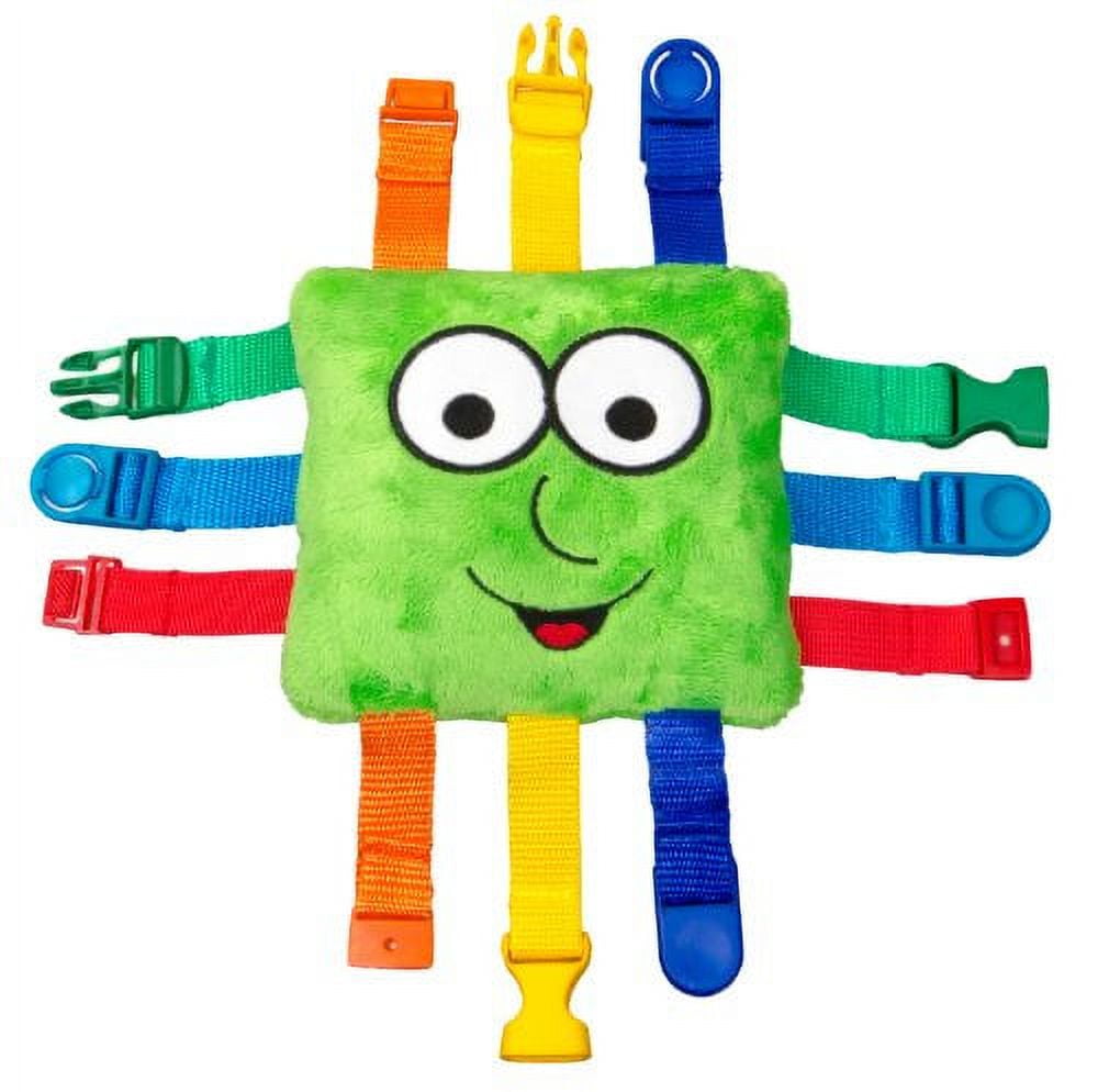Buckle Toy Busy Board - Learn to Snap, Zip, Tie Shoe Laces and