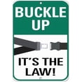 thumbnail image 1 of Buckle Up It's The Law! Traffic Sign Notice Sign 8x12 Tin Metal Signs by, 1 of 5