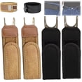 thumbnail image 1 of Buckleless Belt Hook, 2Pcs Metal Hook Elastic Belt, No Buckle Belts for Men Metal Hook Elastic Belt, Unisex Buckle-Less Invisible Waist Belts for Work & Edc，4PCS, 1 of 7