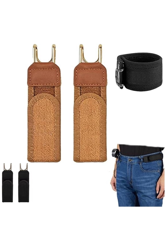 Buckleless Belt Hook, Tactical Metal Hook Elastic Belt, Comfortable and Easy To Use, Gift for men, Valentine's Day gift