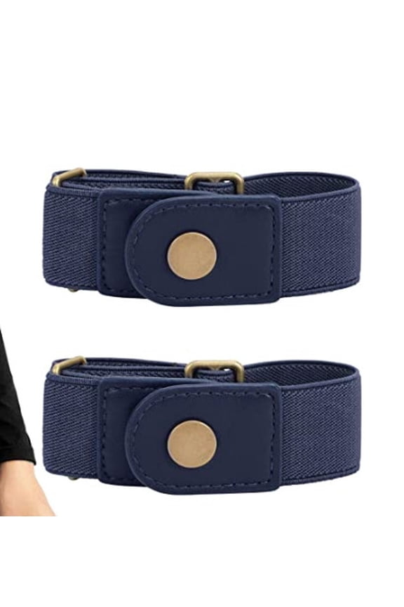 Buckleless Elastic Belt Hook Adjustable Stretch Waist Belt for Men and Women Invisible No Buckle Belt for Jeans Pants