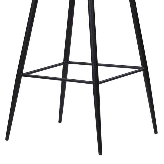 Armen Living Buckley 26" Counter Stool in Gray and Matte Black