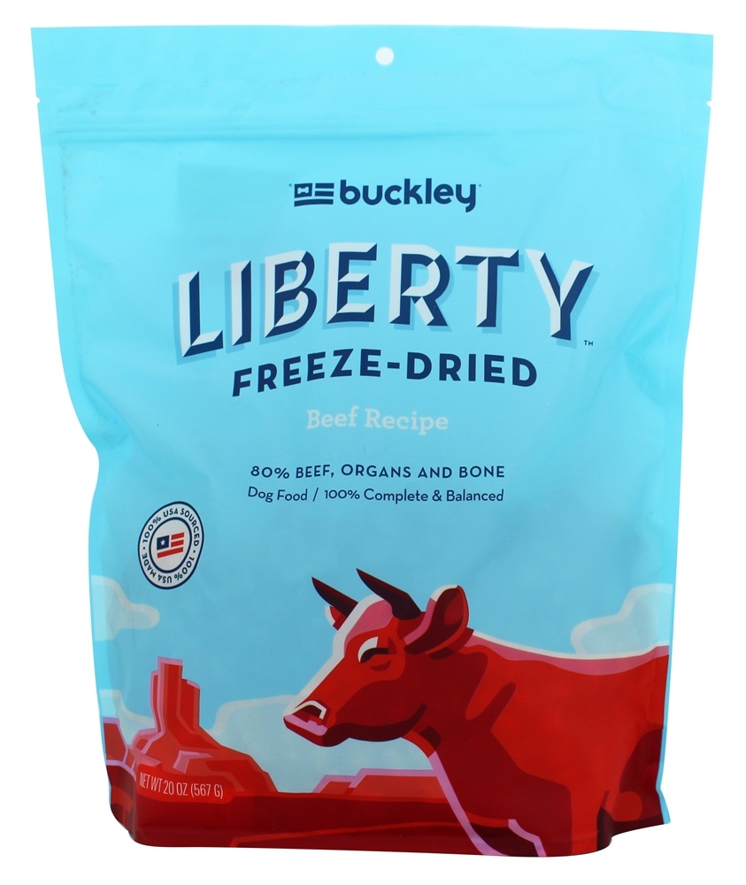 Buckley Pet Liberty FreezeDried Dog Food Beef Recipe 20 oz