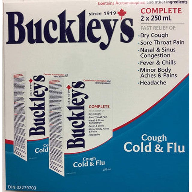 Buckley's Complete Cough Cold & Flu Syrup 2x 250mL {Imported from