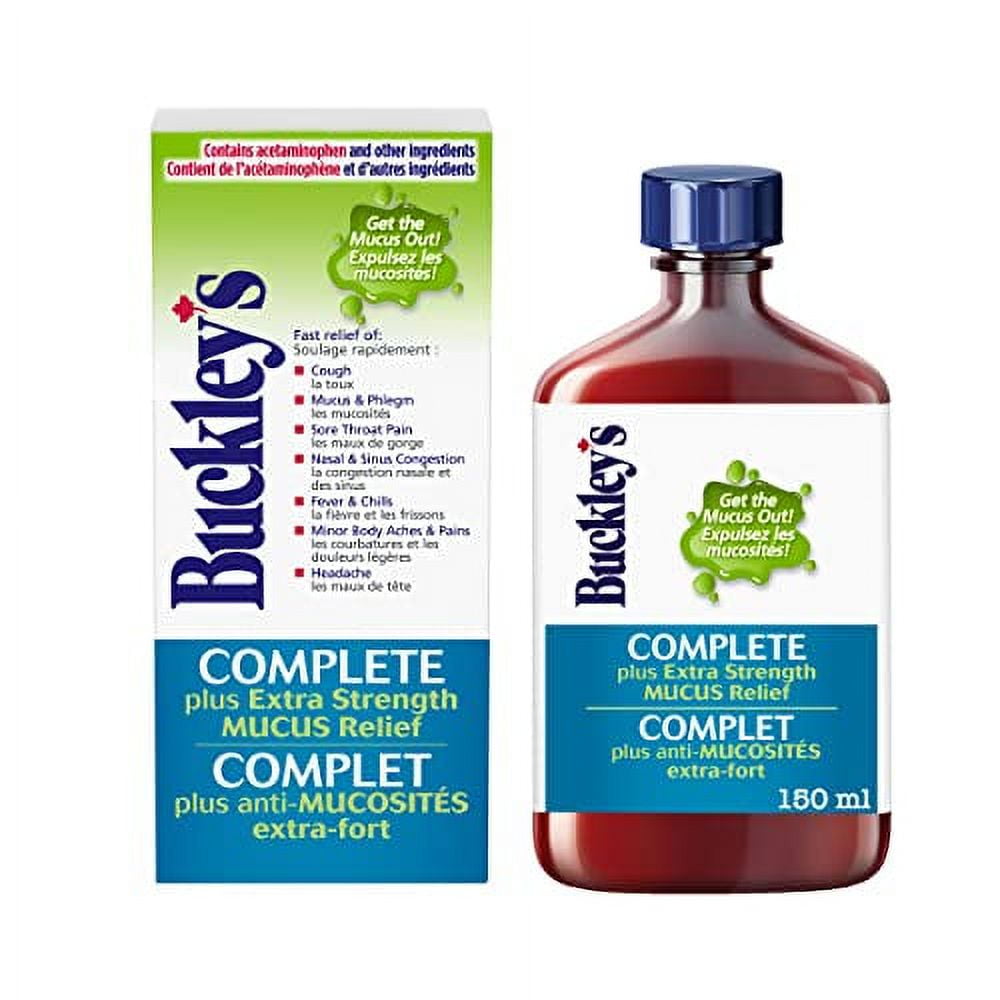 Buckley's Complete 'MUCUS RELIEF' Syrup Extra Strength for relief of