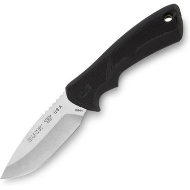 Buck Knives 684 Small BuckLite Max II Hunting Knife, 3-1/4" Fixed Blade, Rubber Handle, 2.8 oz