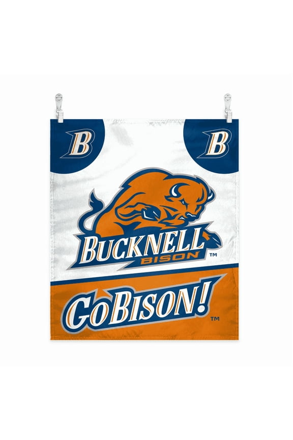 Bucknell Bisons House Wall Tapestry, Wall Art, College Poster, Wall Hanging Art, Dorm Poster - 60"x51" - Vertical Banner with Complete Hanging Kit