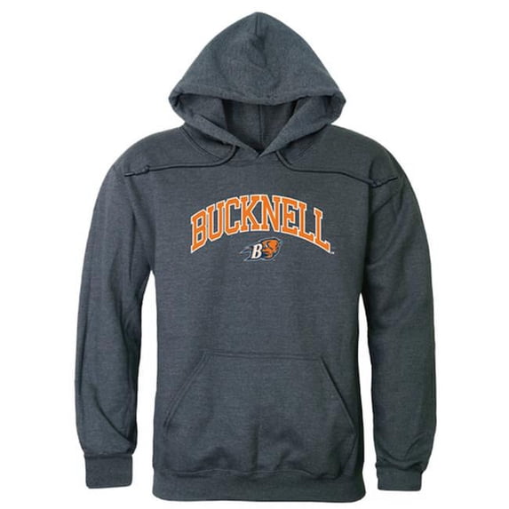 Bucknell University Campus Hoodie, Heather Charcoal - 2XL