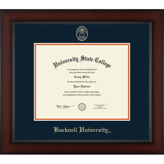 Bucknell University Diploma Frame, Document Size 10" x 8"