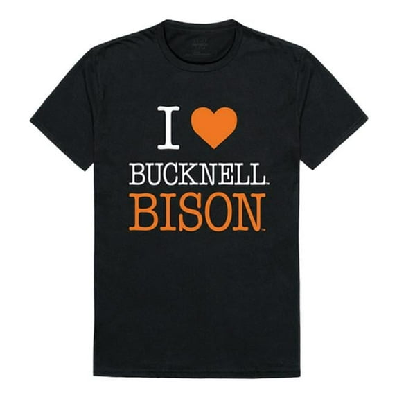 Bucknell University I Love T-Shirt, Black - Large