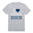 thumbnail image 1 of Bucknell University I Love T-Shirt, Heather Grey - 2XL, 1 of 1