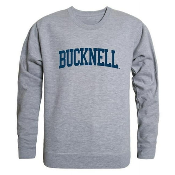 Bucknell University Men GameDay Crewneck Sweatshirt, Heather Grey - Medium