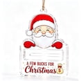 thumbnail image 1 of A Few Bucks for Christmas – Cash Gift Holder Ornament,Crystal-Clear Hanging Cash Holder for Christmas Tree,Clear Luminous Ornament with Built-In Bar for Rolled Bills,Festive Cash Surprise Display, 1 of 8