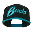 thumbnail image 1 of Bucks Embroidered Flat Bill Cap - Teal Black OSFM, 1 of 5