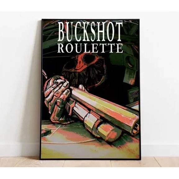 Buckshot Roulette Poster Print Gaming Poster Room Decor Wall Decor Home Decor Vintage Art Print Cute Birthday Gift Wall Art