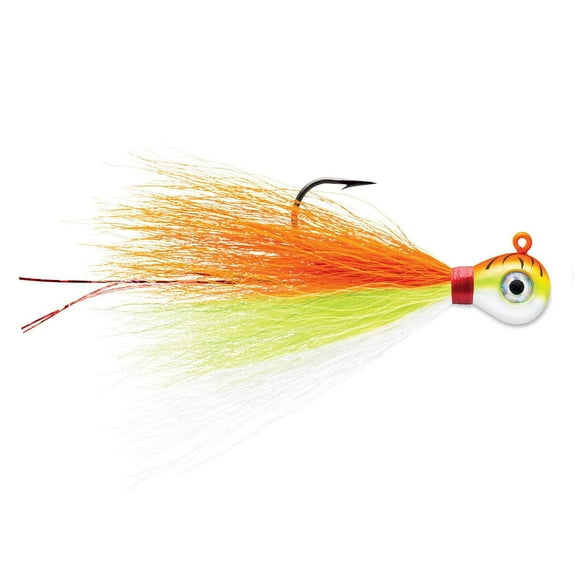 Bucktail Jig 1/4 Orange Fire UV
