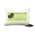 thumbnail image 1 of Buckwheat 13X18" Toddler Bed Pillow - Organic Cotton Fabric and Fill Soft Travel Pillow - Made in USA, 1 of 11