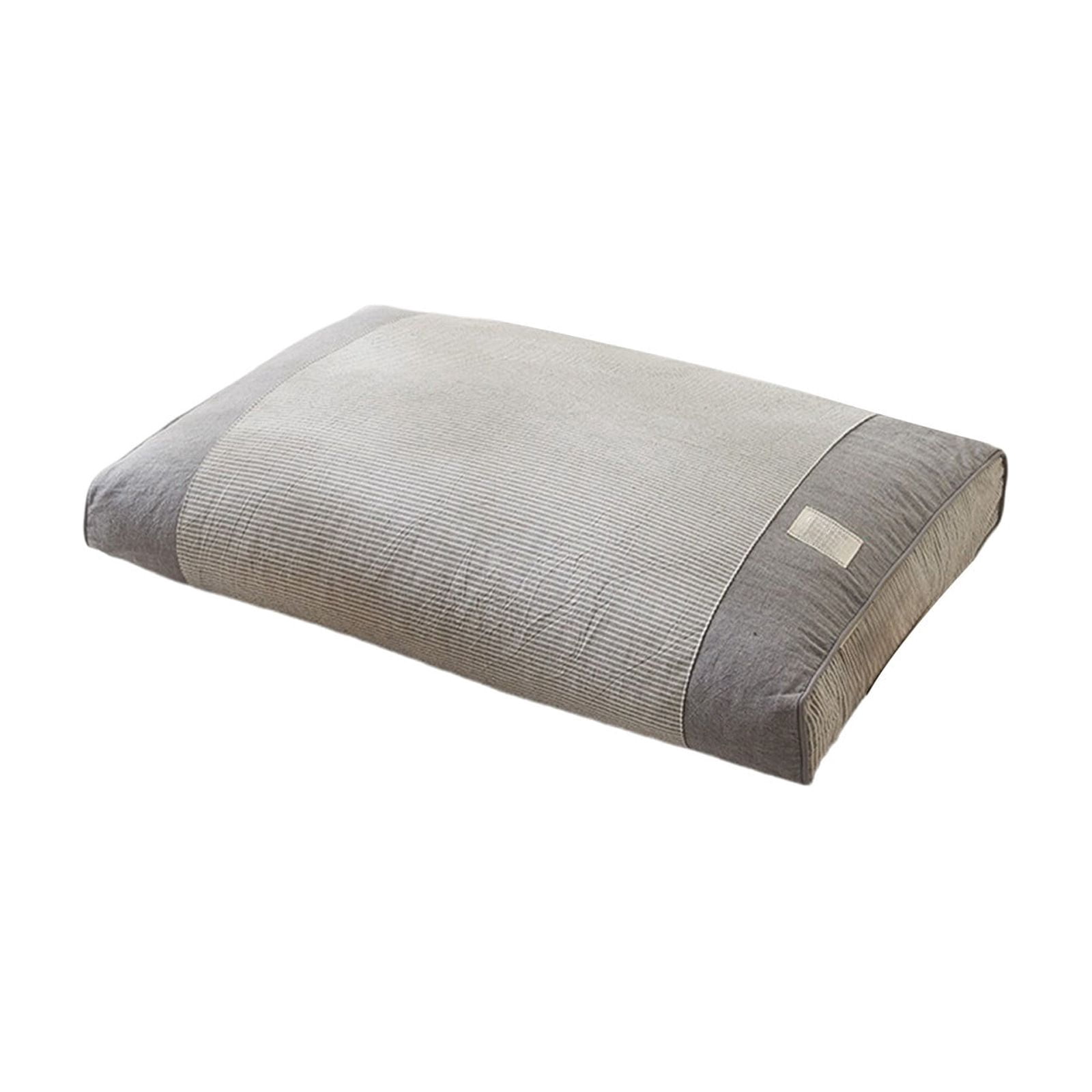 Buckwheat Cervical Neck Pillow – Adjustable Neck Roll for Sleeping, Ergonomic Neck Support Bolster for Side & Back Sleepers, Pillow for Neck Pain Relief. (19*11In Gray)