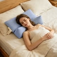 thumbnail image 1 of Buckwheat Hull Neck Support Pillow Set Removable Washable Triangular Pillow for Office Naps Lower Back Support and Home Sleep, 1 of 6