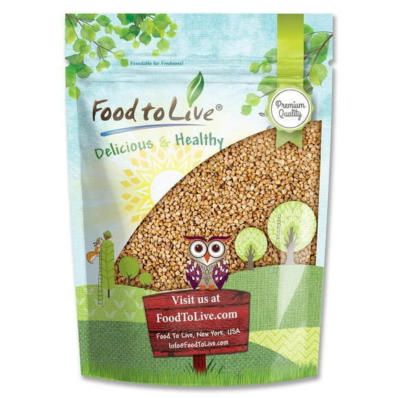 Buckwheat Kasha, 4 Pounds Grechka, Toasted Whole Groats, Kosher, Bulk by Food to Live