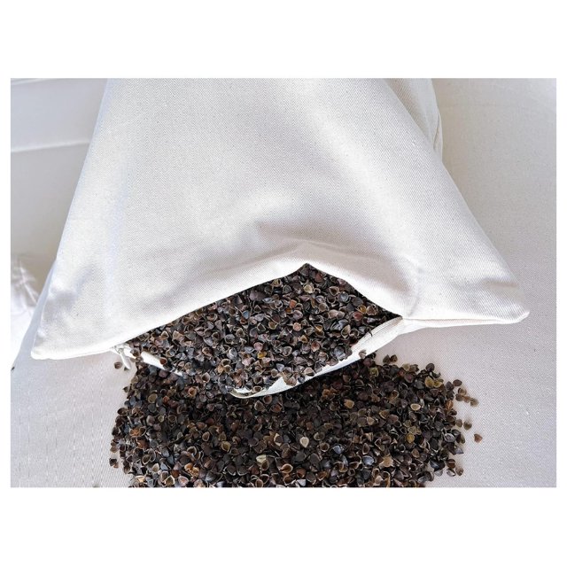 Buckwheat Pillow for Sleeping Cool Adjustable Loft, Cervical Support