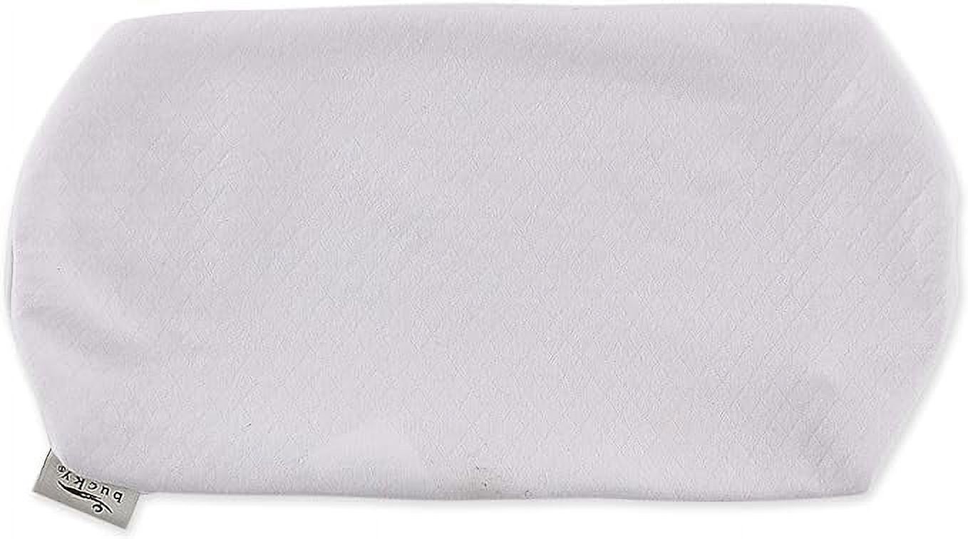 Bucky B661BWH 17x7.5" Travel Duo Bed Pillow Case Bolster Pillowcase