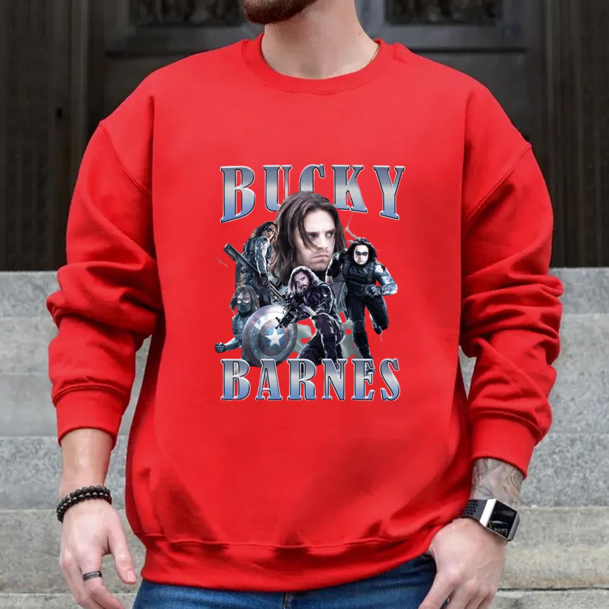 Bucky Barnes Winter Soldier Sweatshirt Design Walmart