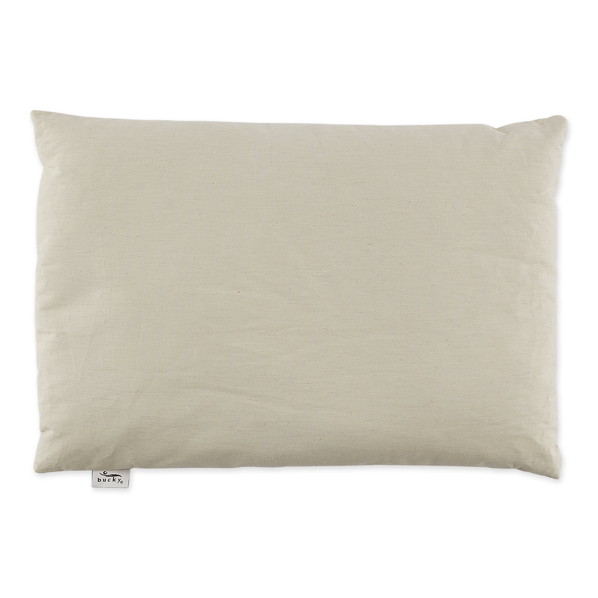 Bucky Cotton Twill Buckwheat Bed Pillow - Natural