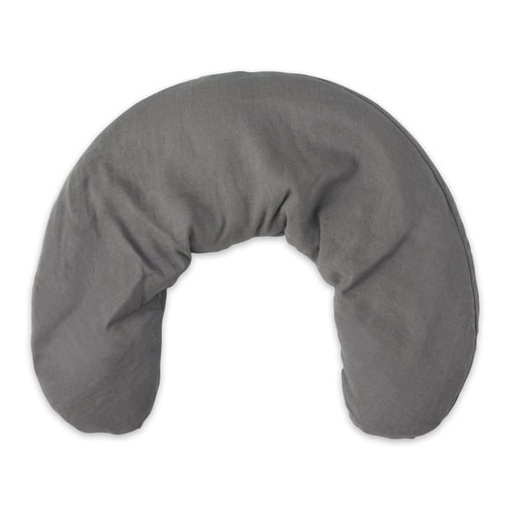 Bucky Linen Hot/Cold Neck Wrap, Natural Buckwheat Seed Filling, Hypoallergenic